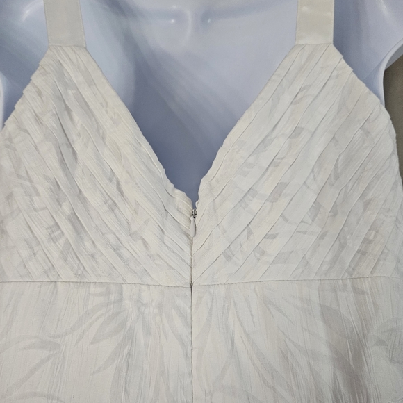 NWOT Alain Manoukian white floral fit & flare dress Womens Large - Picture 5 of 8